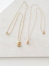 Load image into Gallery viewer, The Gold filled Bubble Initial Charm-ADD ON INITIAL CHARMS