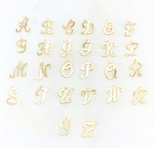 Load image into Gallery viewer, The Script Initial Necklace