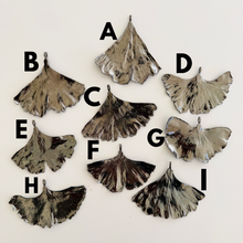 Load image into Gallery viewer, The Gunmetal Ginkgo Leaf Necklace