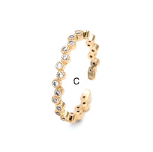 Load image into Gallery viewer, Diamond Stackable Gold Rings
