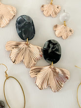 Load image into Gallery viewer, The Chrome Ginkgo Collection Earrings
