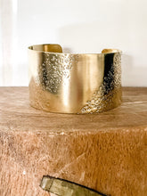 Load image into Gallery viewer, The Etched Brass Cuff Bracelet
