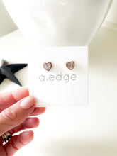 Load image into Gallery viewer, The Druzy Heart Stud Earrings
