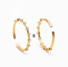 Load image into Gallery viewer, Diamond Stackable Gold Rings
