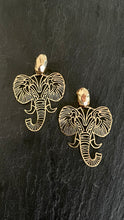 Load image into Gallery viewer, The Metallic Elephant Earrings
