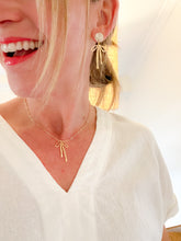 Load image into Gallery viewer, The Golden Bow Earrings
