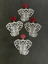Load image into Gallery viewer, The Filigree Elephant Earrings
