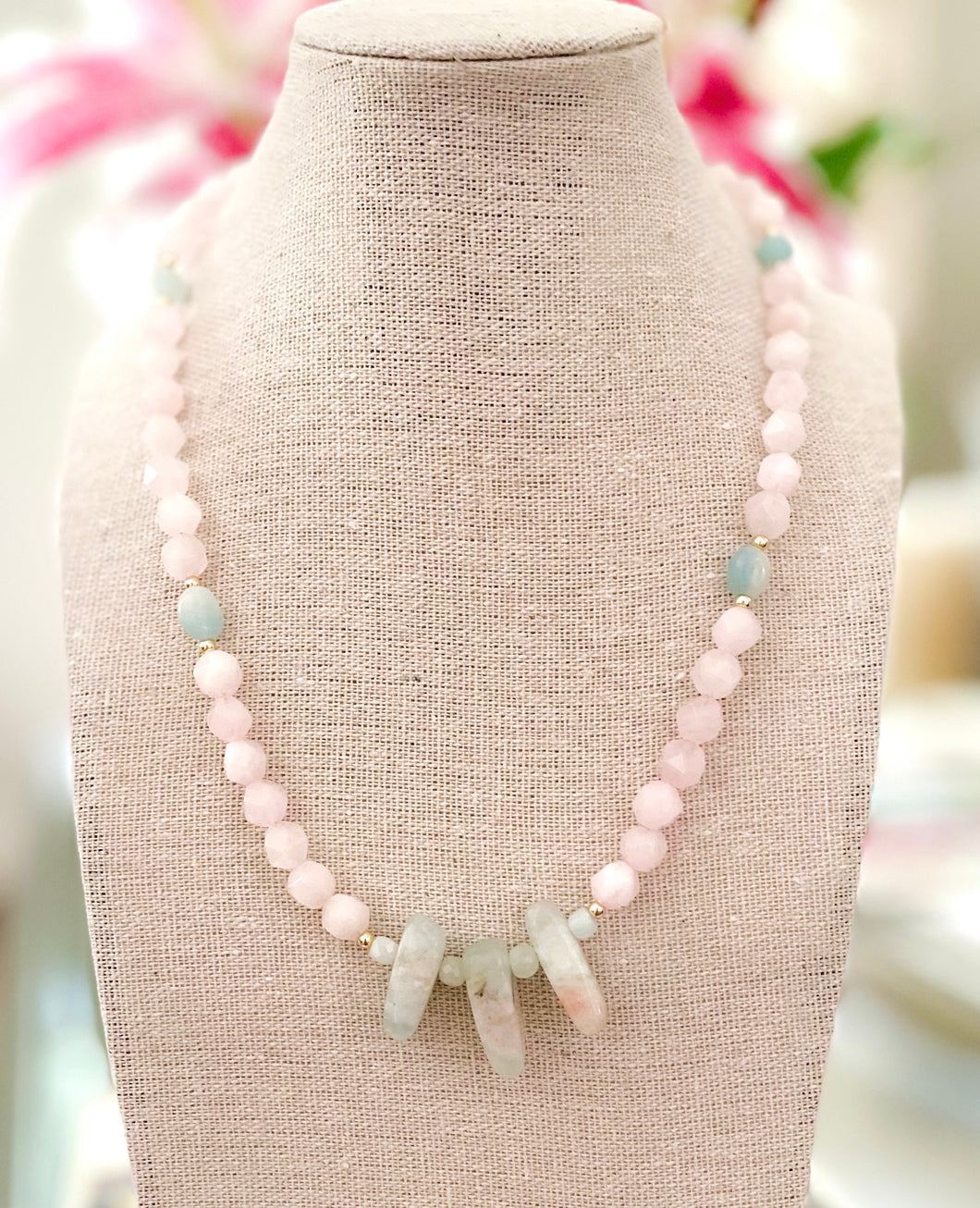 The Lily Gemstone Necklace