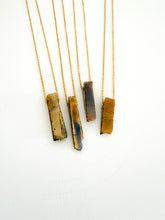 Load image into Gallery viewer, The Golden Jasper Bar Necklace
