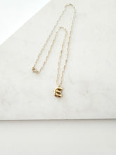 Load image into Gallery viewer, The Large Bubble Initial Necklace
