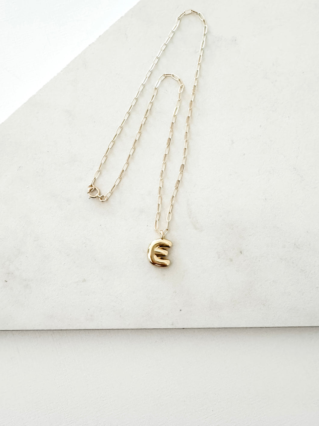 The Large Bubble Initial Necklace