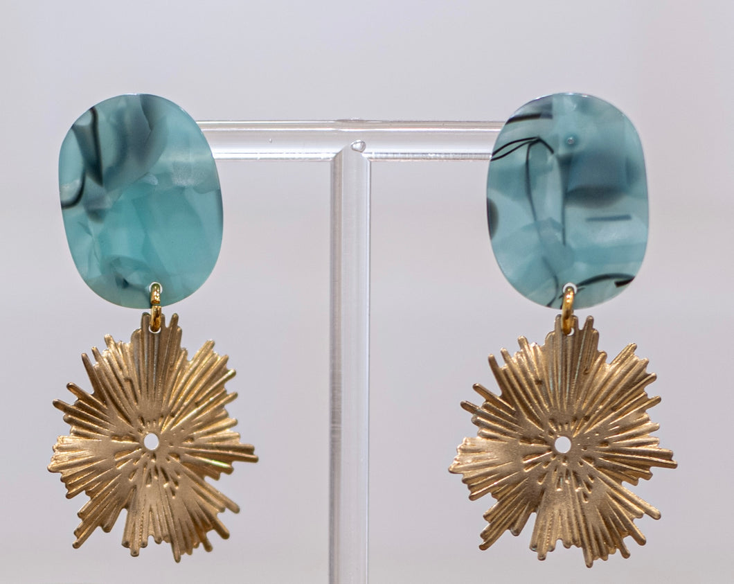 The Brass Blossom Earrings