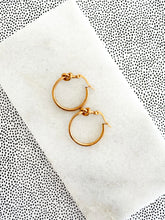 Load image into Gallery viewer, The Knot Hoop Earrings
