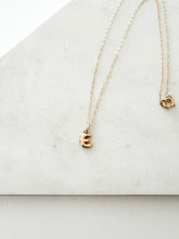 Load image into Gallery viewer, The Small Bubble Initial Necklace
