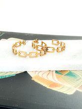 Load image into Gallery viewer, The Golden Link Hoop Earrings
