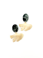 Load image into Gallery viewer, The Brass Ginkgo &amp; Stud Earrings
