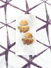 Load image into Gallery viewer, The Double Ginkgo Earrings
