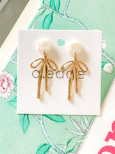 Load image into Gallery viewer, The Golden Bow Earrings
