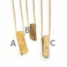 Load image into Gallery viewer, The Golden Jasper Bar Necklace
