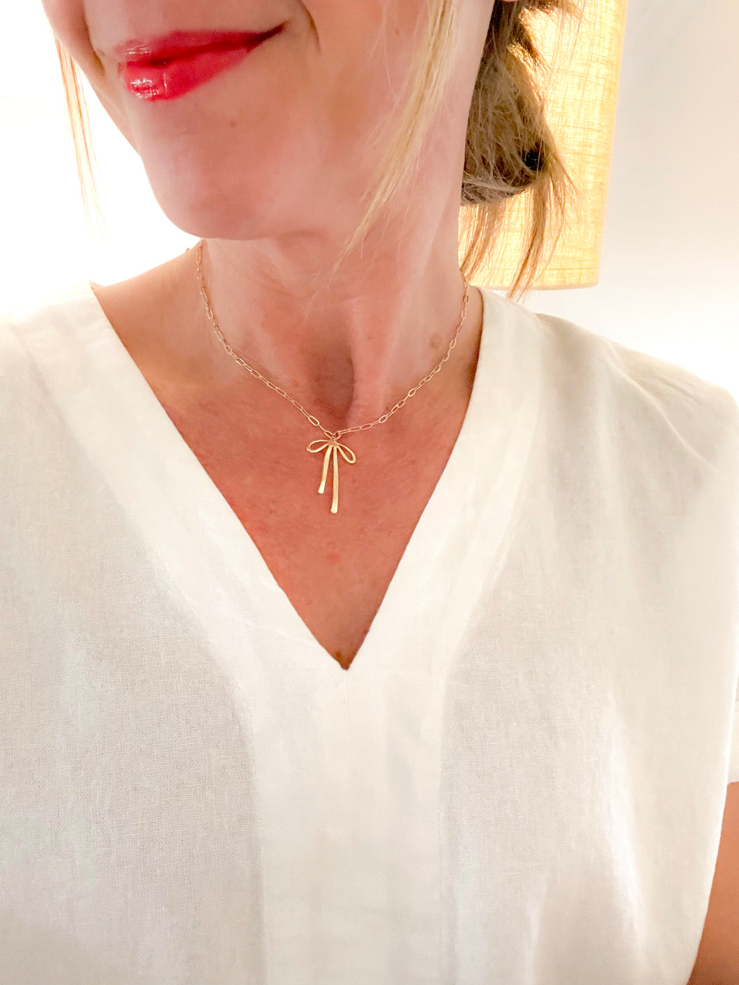 The Golden Bow Necklace