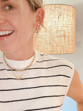 Load image into Gallery viewer, Gold Filled Twisted Trapezoid Hoop Earrings
