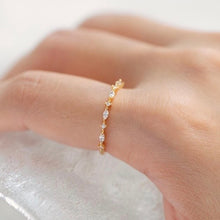 Load image into Gallery viewer, Diamond Stackable Gold Rings
