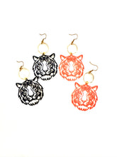 Load image into Gallery viewer, The Filigree Tiger &amp; Hoop Earrings
