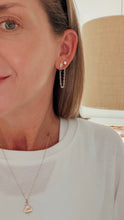Load image into Gallery viewer, Double Piercing Chain Earrings
