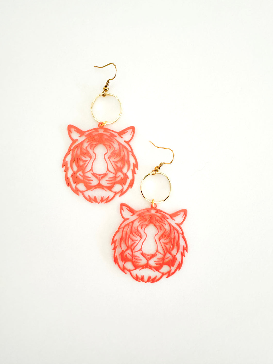 The Filigree Tiger & Hoop Earrings