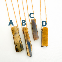 Load image into Gallery viewer, The Golden Jasper Bar Necklace
