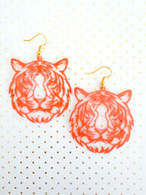 Load image into Gallery viewer, The Orange Filigree Tiger Earrings
