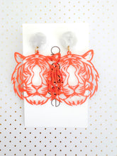Load image into Gallery viewer, The Orange Filigree Tiger Earrings
