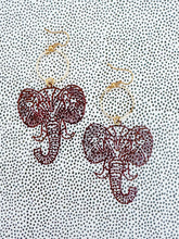 Load image into Gallery viewer, The Crimson Tide Filigree Earrings
