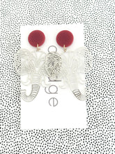 Load image into Gallery viewer, The Metallic Elephant Earrings
