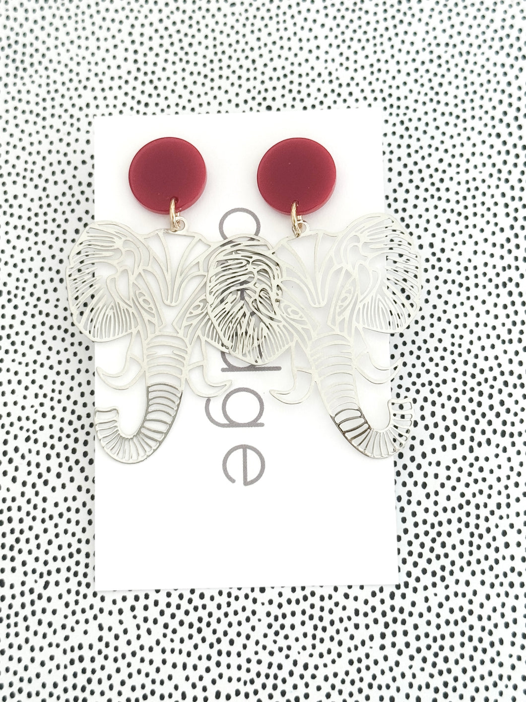 The Metallic Elephant Earrings