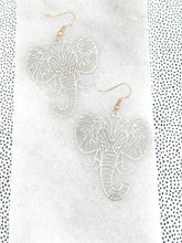 Load image into Gallery viewer, The Metallic Elephant Earrings
