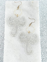 Load image into Gallery viewer, The Metallic Elephant Earrings
