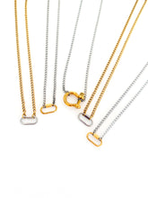 Load image into Gallery viewer, The Mixed Metal Carabiner Necklaces
