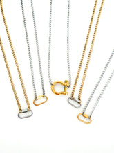 Load image into Gallery viewer, The Mixed Metal Carabiner Necklaces
