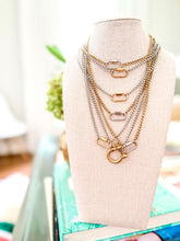 Load image into Gallery viewer, The Mixed Metal Carabiner Necklaces
