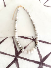 Load image into Gallery viewer, The Graduated White Agate Gemstone Necklace
