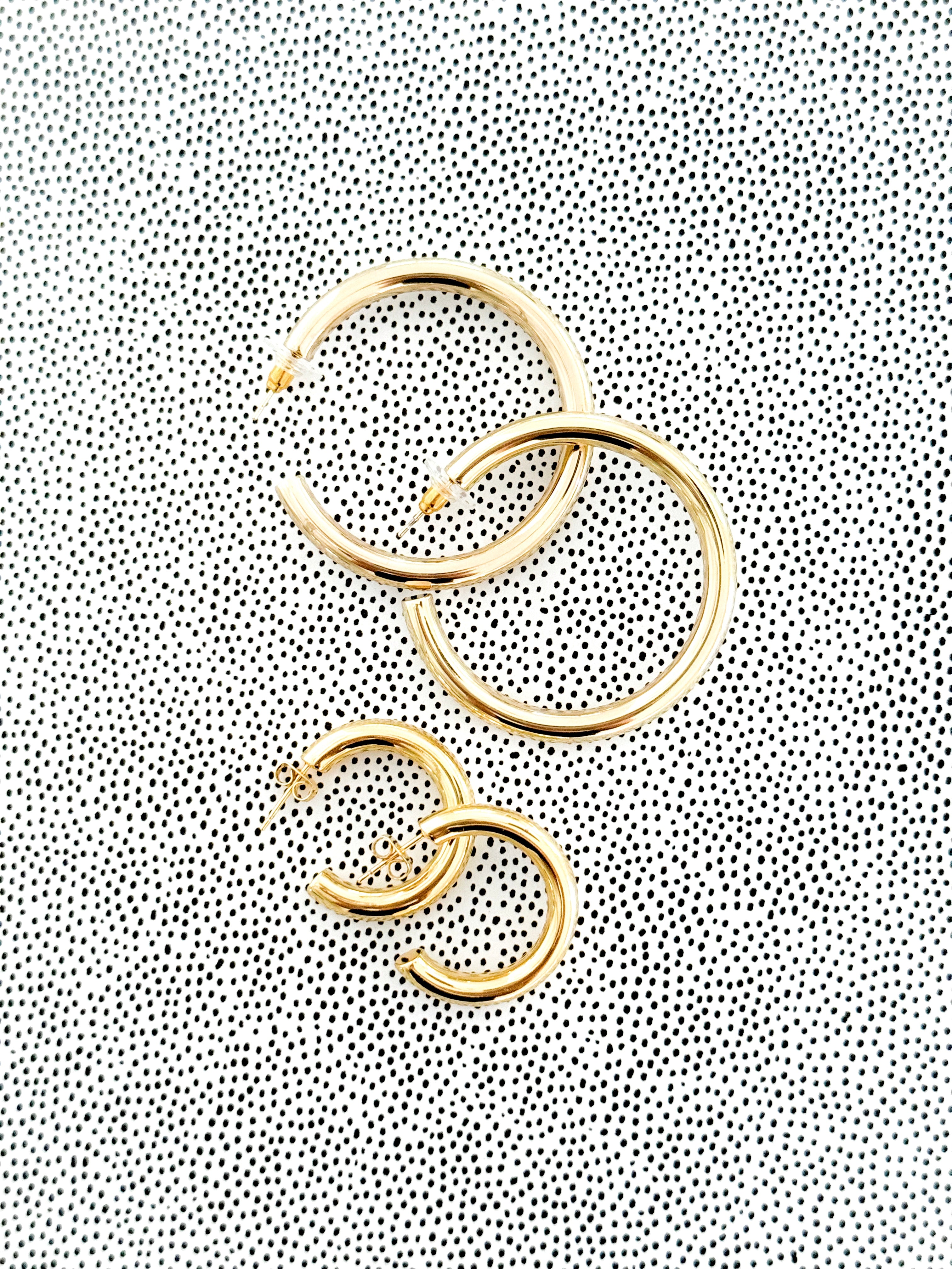 The Chunky Gold Hoop Earrings