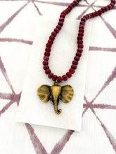 Load image into Gallery viewer, The Crimson Elephant Necklace
