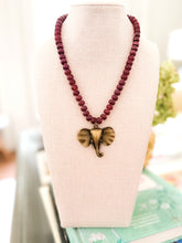 Load image into Gallery viewer, The Crimson Elephant Necklace
