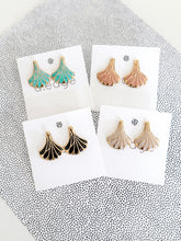 Load image into Gallery viewer, The Painted Ginkgo Earrings
