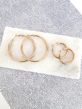 Load image into Gallery viewer, The Classic Gold Hoop Earrings
