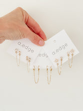 Load image into Gallery viewer, Double Piercing Chain Earrings
