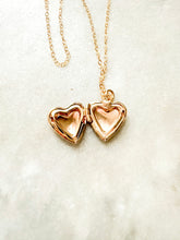 Load image into Gallery viewer, The Etched Heart Locket Necklace
