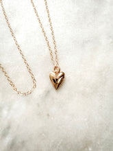 Load image into Gallery viewer, The Gold Puffy Heart Necklace
