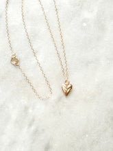 Load image into Gallery viewer, The Gold Puffy Heart Necklace
